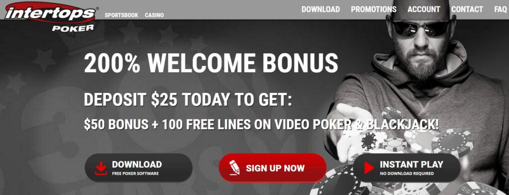 Intertops poker offer
