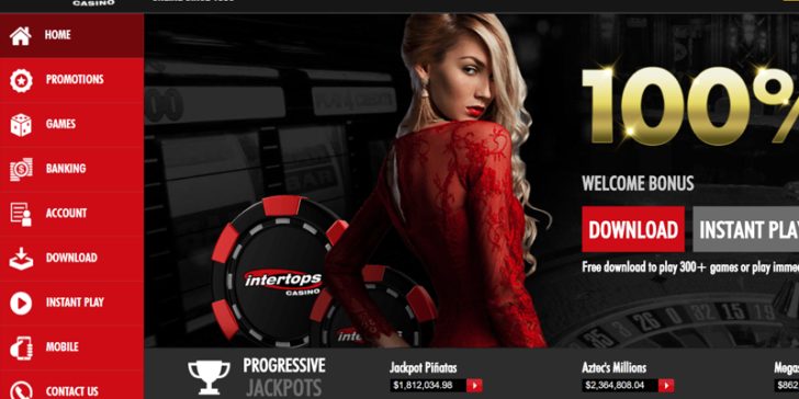 Intertops Casino offer 