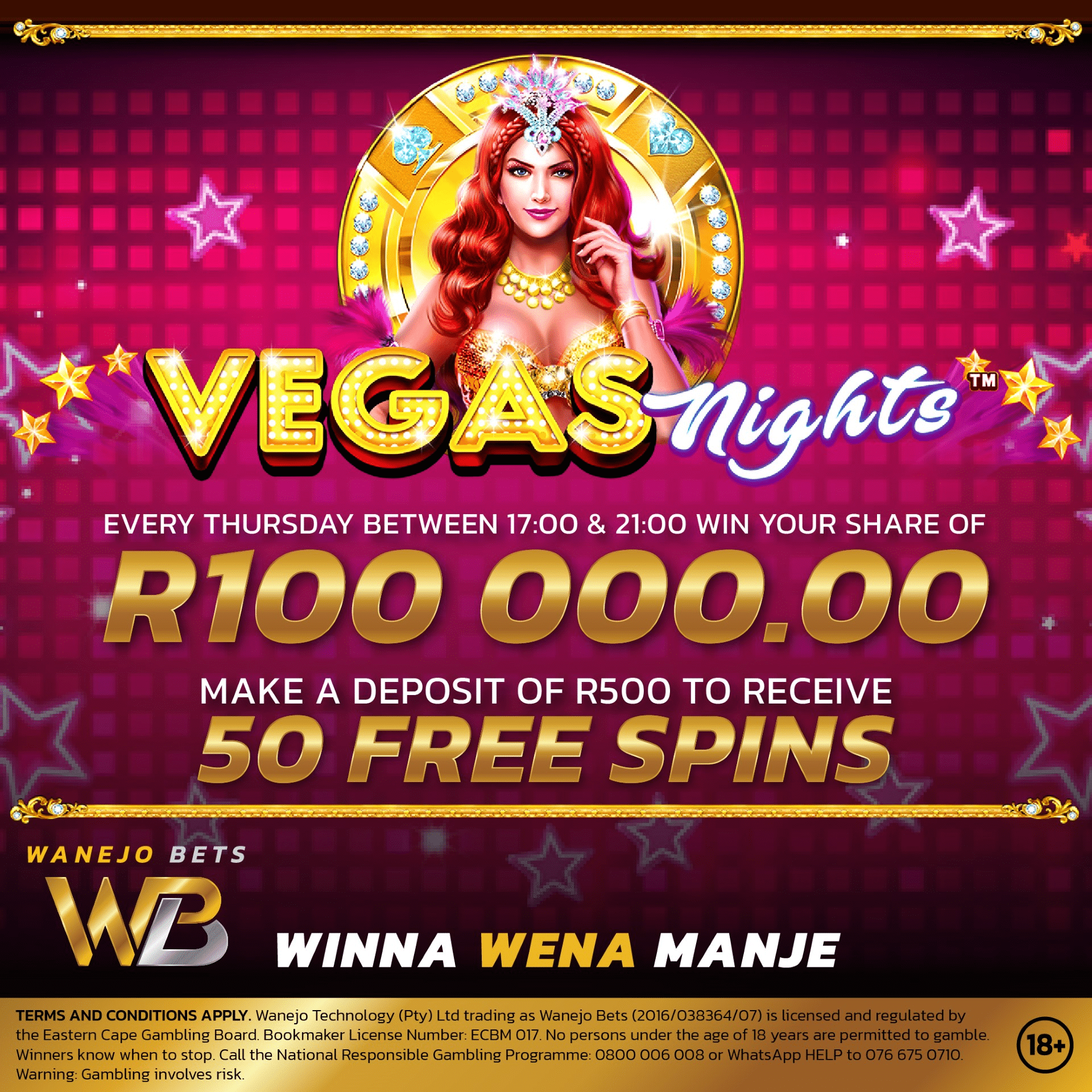 Wanejo Vegas Nights promotion