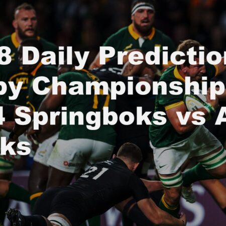 31/08 Daily Predictions Rugby Championships 2024 Springboks vs All Blacks