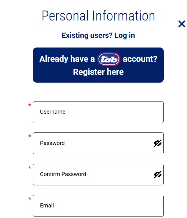Betjets register