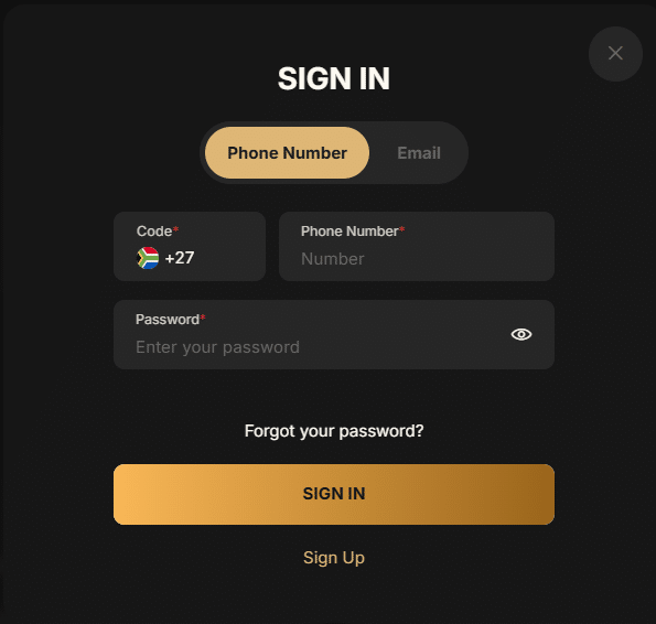 PantherBet Log in