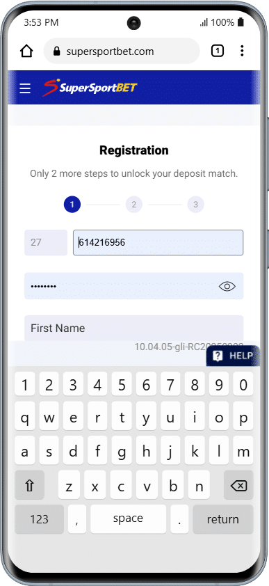 SuperSportBet Registration