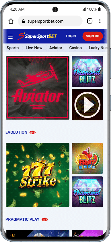 SuperSportBet Casino games