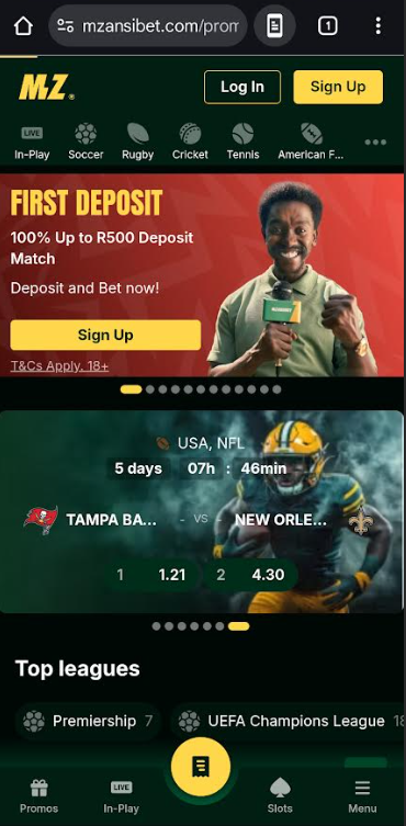 How to login to your Mzansibet account using your mobile phone