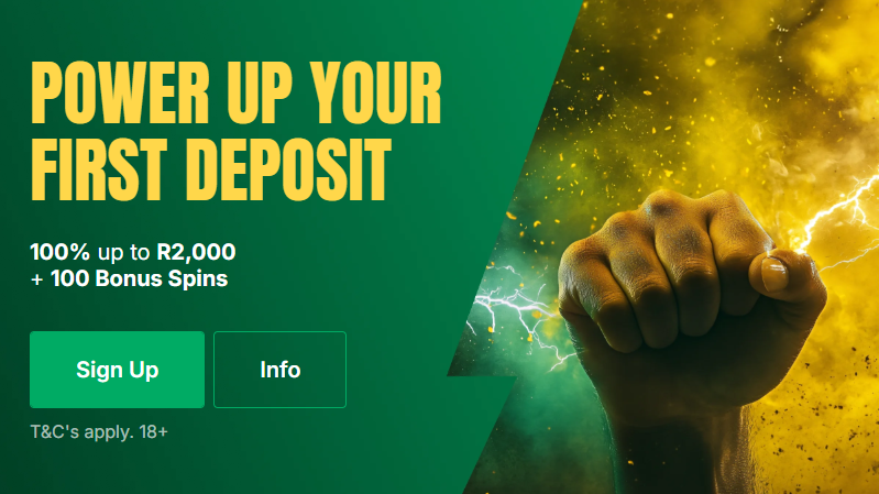 Power up your first deposit bonus with Mzansibet 