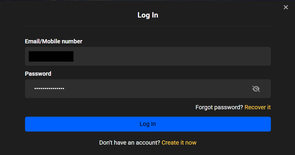 How to login to your BetXchange account