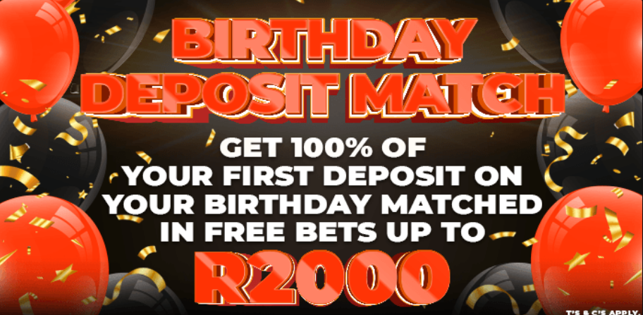 World Sports Betting PromotionsBirthday Deposit Match
