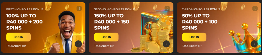 Casino Highroller Welcome Bonus