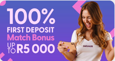 Bet.co.za 100% First Deposit Match Sign-Up bonus