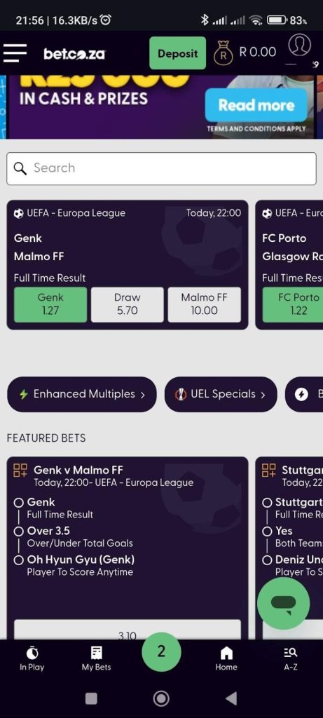 Select the bets you want to add to your betslip