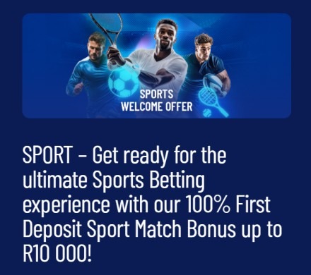 100% deposit match Welcome Bonus offered by playTSOGO for sports only