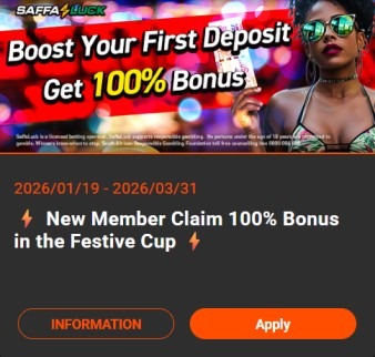 SaffaLuck Welcome Bonus