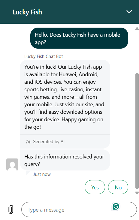 Lucky Fish Customer Support 