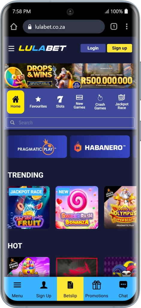 Lulabet sign up South Africa