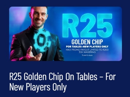 R25 Bonus offered by playTSOGO for table games after verification