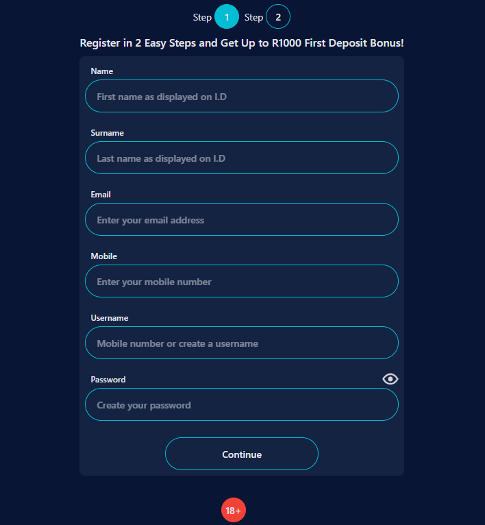 Interbet Registration Form 