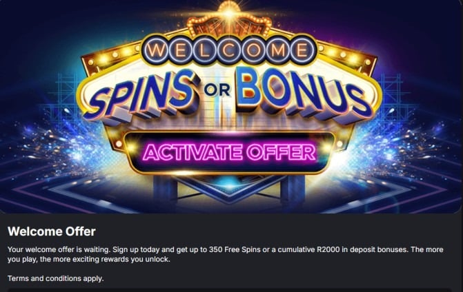 Jackpot City Welcome Offer