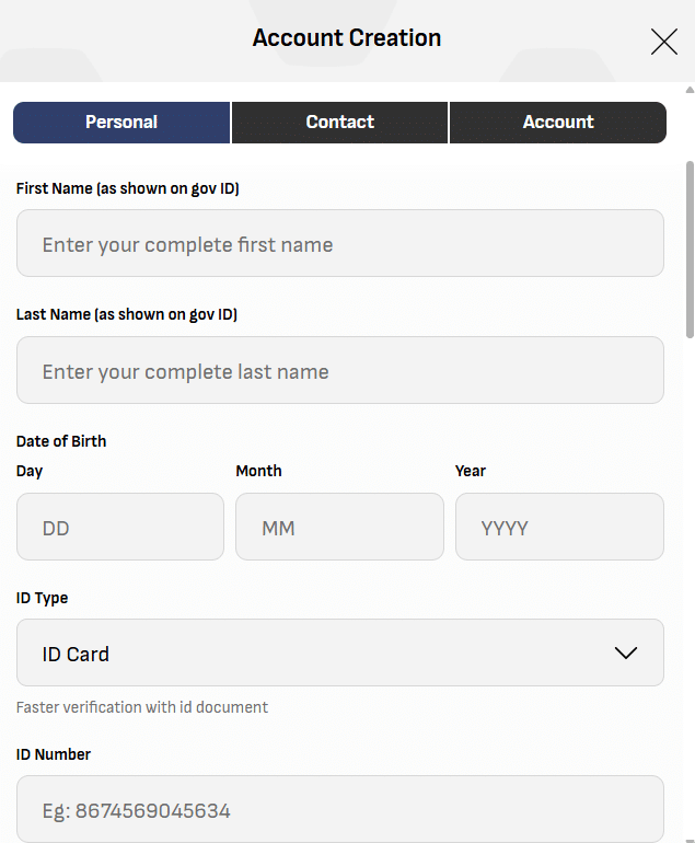 How to register with Virgin Bet